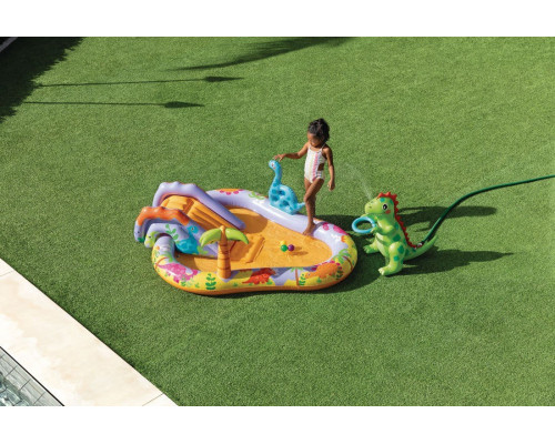 Intex Inflatable For Kids wodny Playground 201x157x69 cm zjeżdżalnia fontanna dinozaur INTEX 56139