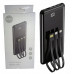 Setty power bank 10000 mAh with cables PB-WK-101 black