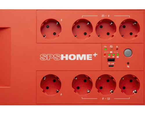 Awaryjny charger UPS Salicru SPS 850 HOME+ Red 850VA 480W 8x Schuko Line-interactive APFC