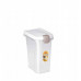 Container for storing pet food 6kg 15L 33x22x41cm transparent/white 8003507984004
