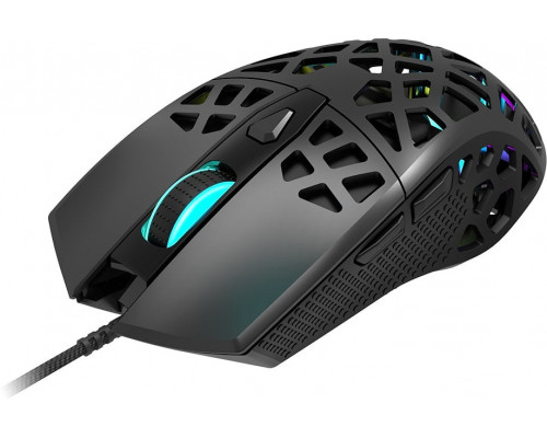 Puncher GM-20 High-end Gaming Mouse with 7 programmable buttons  Pixart 3360 optical sensor  6 levels of DPI and up to 12000  10 million tim
