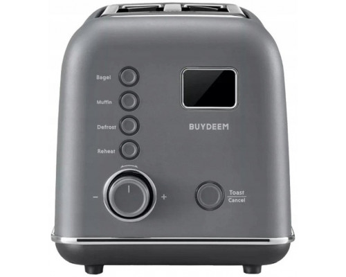 BUYDEEM 2 Slice Automatic Metal Toaster model DT730E color Ink Gray EU