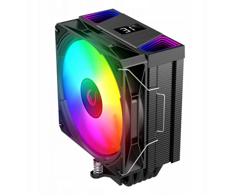 Rampage Octagon C70 Cooling procesora LGA1700/AM5 LCD wentylator infinity 120mm ARGB czarny PWM