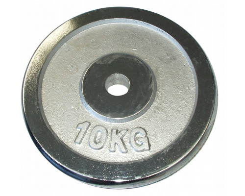 Plate Chromowany do Gryfów Ćwiczeń KUBISPORT 10 kg 30 mm