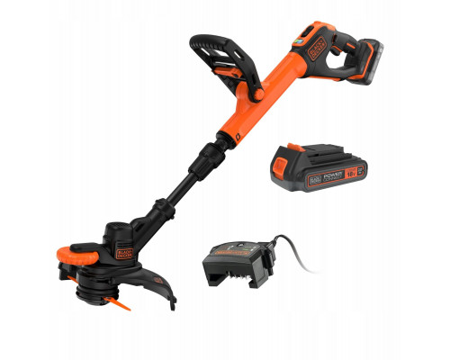 Black & Decker Akumuliatorinė žoliapjovė su 25 cm ašmenimis, 18V, Juodas & Decker [BCSTR918D1-QW] 2,0Ah