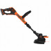 Black & Decker Akumuliatorinė žoliapjovė su 25 cm ašmenimis, 18V, Juodas & Decker [BCSTR918D1-QW] 2,0Ah