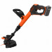 Black & Decker Akumuliatorinė žoliapjovė su 25 cm ašmenimis, 18V, Juodas & Decker [BCSTR918D1-QW] 2,0Ah