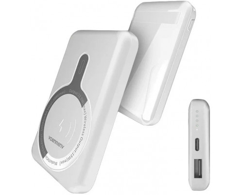 POWERBANK DENMEN BATERIA AWARYJNA 10000mAh +15W MAGSAFE USB + TYP-C