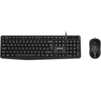 Canyon CNE-CSET1-RU Kombo Komplekts Klaviatūra un Pele 1000DPI USB Melns (ENG / RUS)