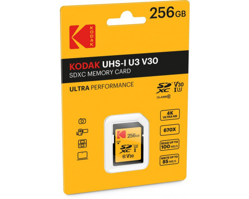 Kodak SD 256GB UHS-I U3 V30 Ultra
