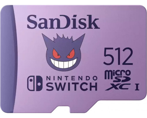 SD  SanDisk Nintendo Switch MicroSDXC 512 GB Class 10 UHS-I/U3  (SDSQXAO-512G-GN6ZK)