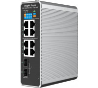 Switch RUIJIE Ruijie Reyee RG-NIS2100-8GT2SFP-HP| Switch  przemysłowy, 10 portów, 8xGE, 1xPoE++, 7xPoE+, 300W, 2xSFP, L2, Cloud