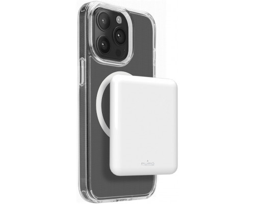 Puro Power Mag 5000mAh z MagSafe USB-C - biały