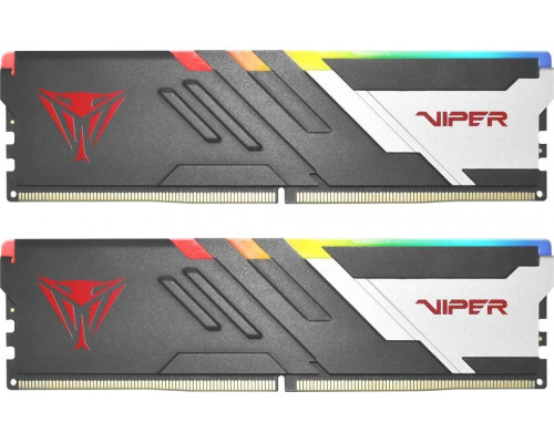Patriot Viper Venom RGB, DDR5, 48 GB, 6000MHz, CL36 (PVVR548G600C36K)