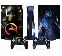 Naklejki Skórki na PlayStation 5 orawith  Pady Motyw Mortal Kombat