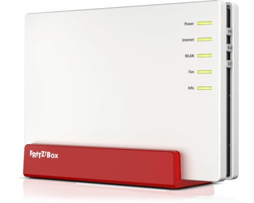 FRITZ!Box FRITZ! BOX 7583 VDSL router bezprzewodowy Gigabit Ethernet Dual-band (2.4 GHz/5 GHz) 4G Czerwony, Biały