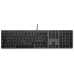 Large Font USB Keyboard 110 keys wired USB keyboard with 2x USB and aluminum upper cover - Swiss - space gray