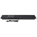 Large Font USB Keyboard 110 keys wired USB keyboard with 2x USB and aluminum upper cover - Swiss - space gray