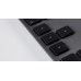 Large Font USB Keyboard 110 keys wired USB keyboard with 2x USB and aluminum upper cover - Swiss - space gray