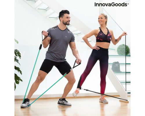 Zestaw Gum Oporowych z Akcesoriami i Przewodnikiem po Ćwiczeniach. Tribainer InnovaGoods 3 Sztuk