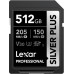 SD  Lexar Professional Silver Plus SDXC 512 GB Class 10 UHS-I/U3 V30 (LSDSIPL512G-BNNNG)