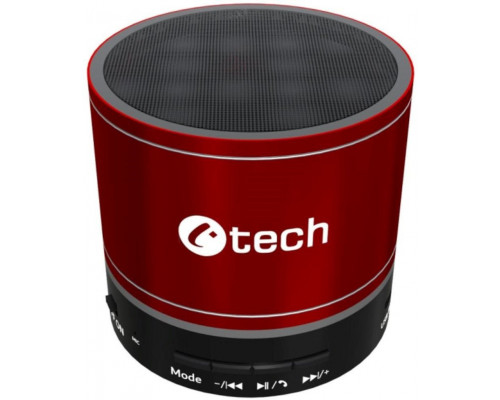 C-TECH repro SPK-08R, bluetooth, červená