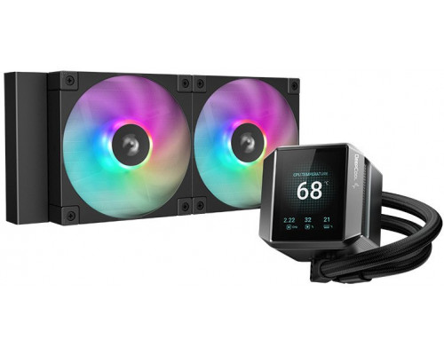 DeepCool MYSTIQUE 240 ARGB Procesor Chłodnica cieczy all-in-one 12 cm Czarny 1 szt.