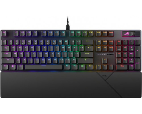 ASUS ROG Strix Scope II, 96%, Wired, RF Wireless + USB, Mechanical, RGB LED, Black