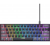 Trust GXT 867 Acira, Wired, USB, Mechanical, QWERTY, RGB LED, Black, Grey