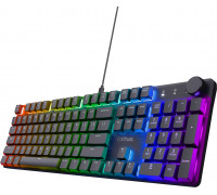 Trust Trust GXT 866 Torix, Wired, USB, Mechanical, QWERTY, LED, Black