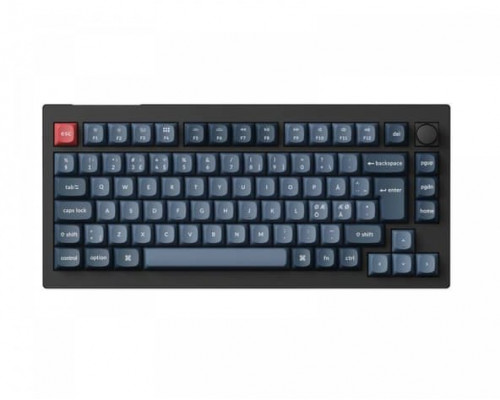 Keychron V1 MAX 75% Knob Wireless Tri-Mode QMK/VIA Gateron Jupiter Banana Switch Carbon Black