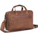 The Chesterfield Brand Ryan 17" Laptop Bag, Cognac