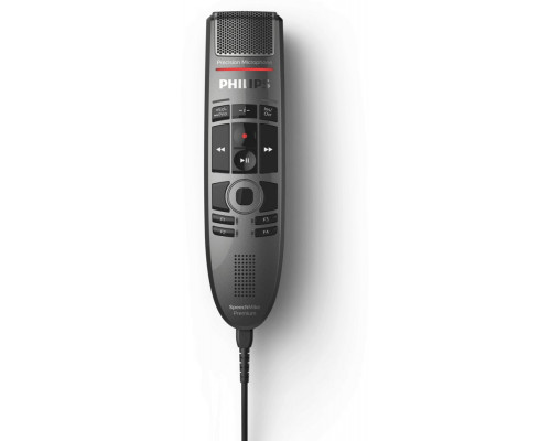 Philips SpeechMike Premium Touch, -37 dB, 200 - 12000 Hz, Unidirectional, Wired, USB, Black