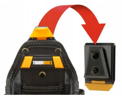 Pocket Toughbuilt ClipTech Tape Knife Pouch Black