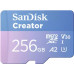 SD  SanDisk Creator MicroSDXC 256 GB Class 10 UHS-I/U3 A2 V30 (SDSQXAV-256G-GN6MS)