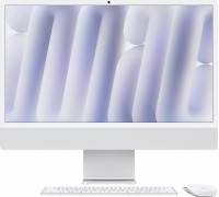 iMac24" Silver/M4-10C-CPU,10C-GPU/16GB/512GB SSD/NK-ID-Deutsch/MM2/1GB Ethernet