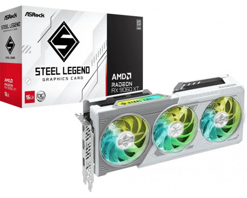 ASRock Radeon RX 9060 XT Steel Legend OC 16GB GDDR6 (RX9060XT SL 16GO)