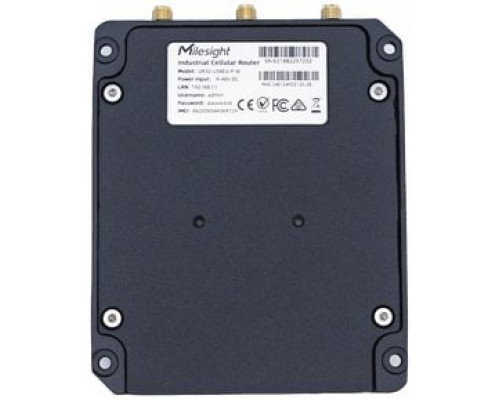 Milesight UR32-L04AF-W-485 router bezprzewodowy Fast Ethernet Jedna częstotliwości (2,4 GHz) 4G Czarny