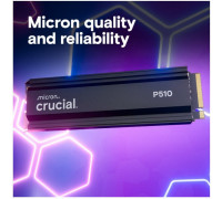 crucial SSD P510 1TB M.2 NVMe Gen5 2280 11000/9500 radiator