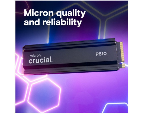 crucial SSD P510 1TB M.2 NVMe Gen5 2280 11000/9500 radiator