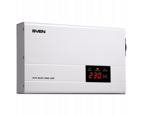 Automatyczny regulator napięcia SVEN AVR SLIM-500 LCD