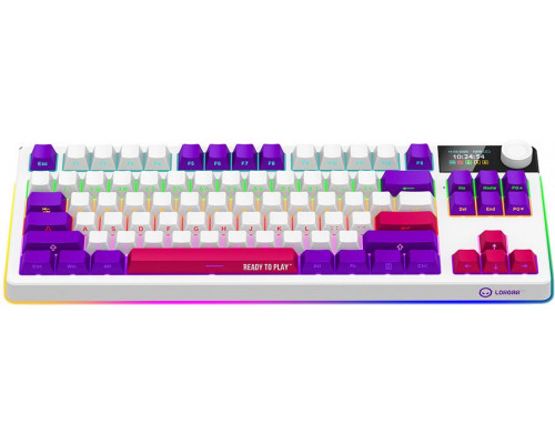 LORGAR KBP70TKLW, Wireless TKL Mechanical Gaming Keyboard Pro, White, EN layout