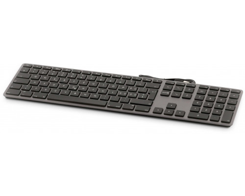 LMP USB numeric Keyboard KB-1243, 110 keys, 2x USB, aluminum, Icelandic layout, macOS, space grey