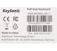 KeySonic 60814 Full-Size USB Tastatur