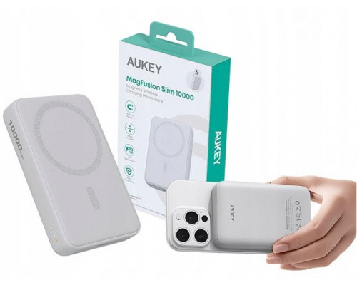 PB-MS04 White Qi2 PowerBank | 10000mAh | 20W | MagSafe PD