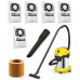 Vacuum Cleaner KARCHER Wet and dry vacuum cleaner WD 3 S V-17/4/20 + 4 FB 1000 Watts Suction power 230W Capacity 17 l Noise 74 dB Yellow Weight 4.8 kg 1.628-152.0
