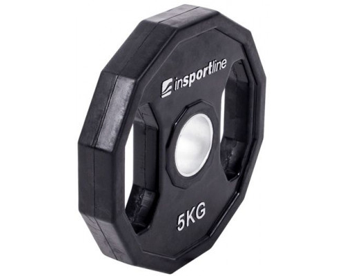 inSPORTline Rubberized load olympic Ruberton 5 kg black (15897)