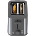 Toaster PurShine HT 1510 GY(edelstahl/grau, 900 Watt, für 2 Scheiben Toast)