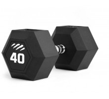 Tiguar Hantel WHEX0400 rubberized 1 x 40 kg