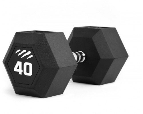 Tiguar Hantel WHEX0400 rubberized 1 x 40 kg
